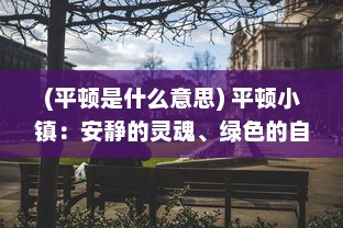 (平顿是什么意思) 平顿小镇：安静的灵魂、绿色的自然与生活的慢节奏